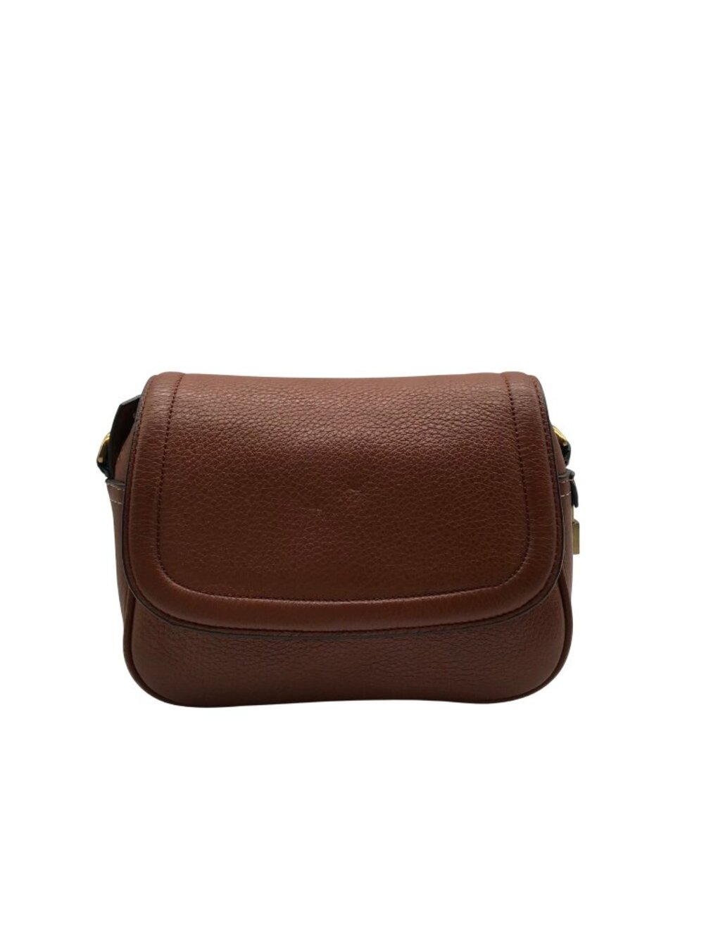 J. Crew Brown Pebbled Leather Crossbody Bag